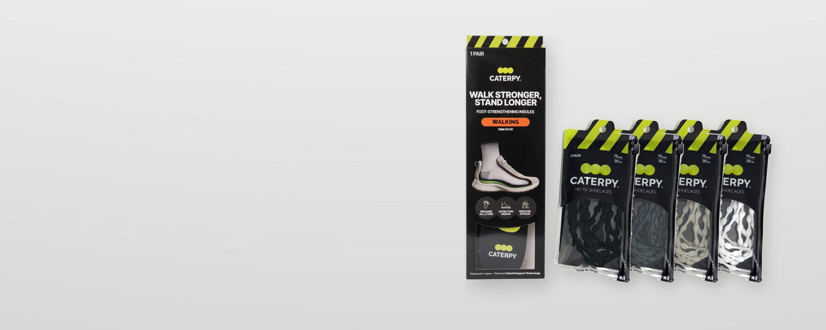 Foot Health Bundle: Cuboid Support Insoles and Run No-Tie Laces in four colors