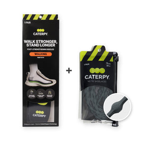 Foot Health Bundle: Cuboid Support Insoles plus Gunmetal Gray Run No-Tie Laces