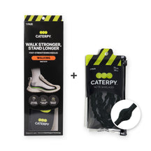 Foot Health Bundle: Cuboid Support Insoles plus Jaguar Black Run No-Tie Laces